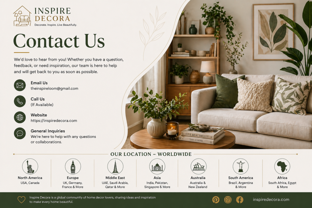 contact us inspire decora