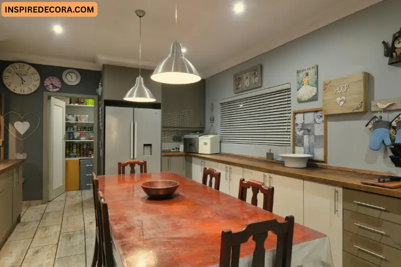 african kitchen and dining area