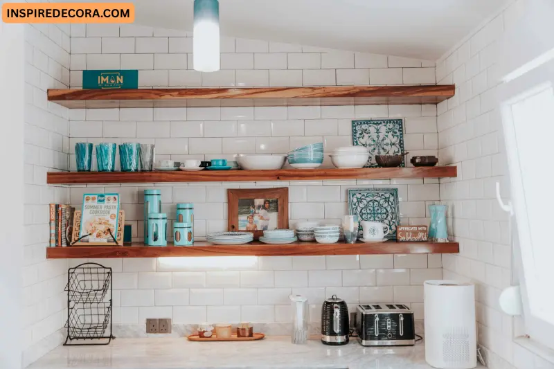 floating shelves for space saving