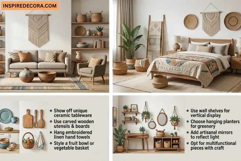 how to style handcrafted home decor in every room