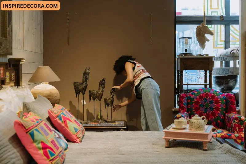 mix handmade pieces with modern furniture