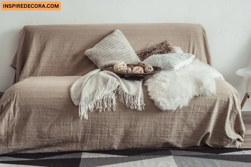 use cozy neutral textiles
