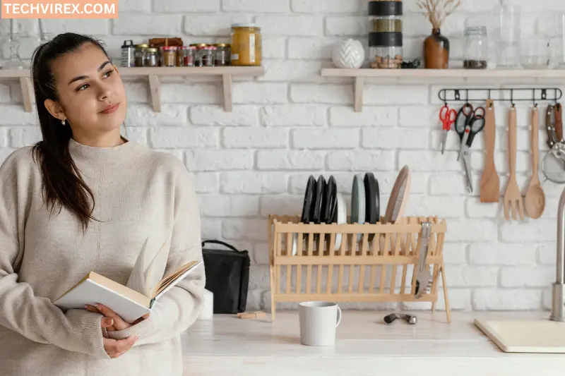 use open shelving for a lived in kitchen look