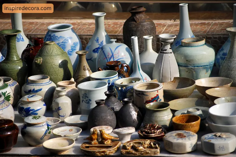 1. handmade pottery and ceramic vases