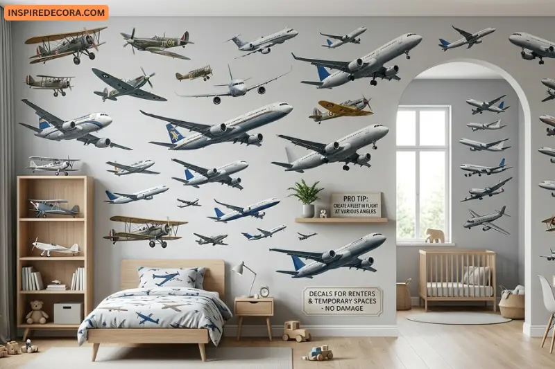 airplane wall decals and stickers