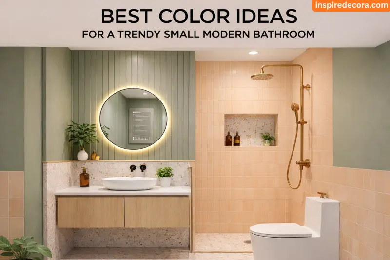 best color ideas for a trendy small modern bathroom