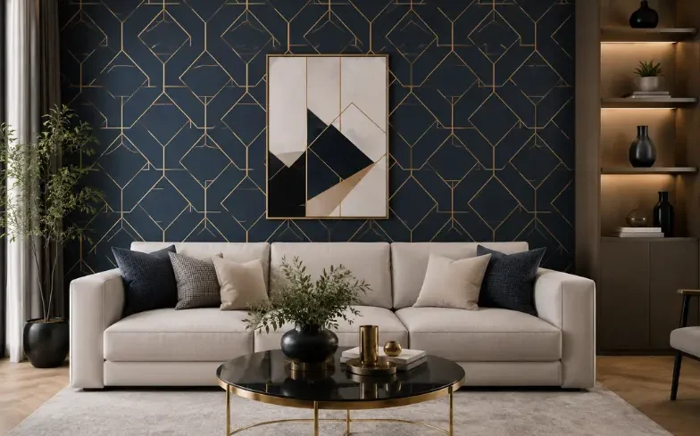 bold geometric wallpaper patterns