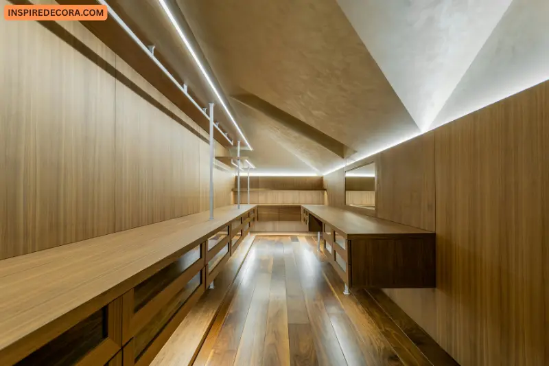 built in wardrobe ideas for sloped ceilings