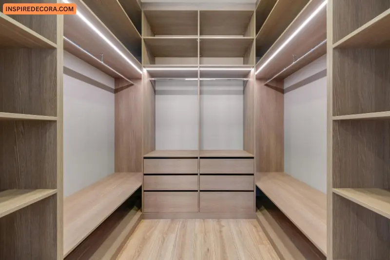 built in wardrobe lighting ideas