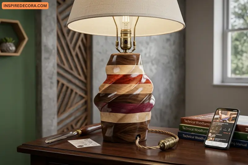 diy wood lamp base advanced