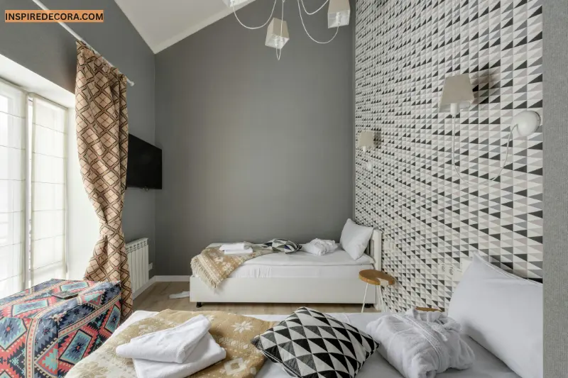 geometric wallpaper for modern interiors