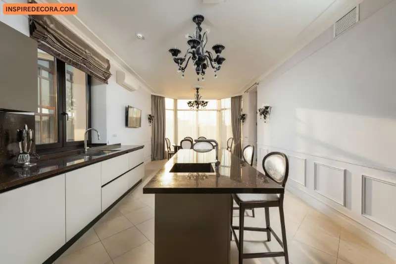 kitchen chandeliers in kitchen
