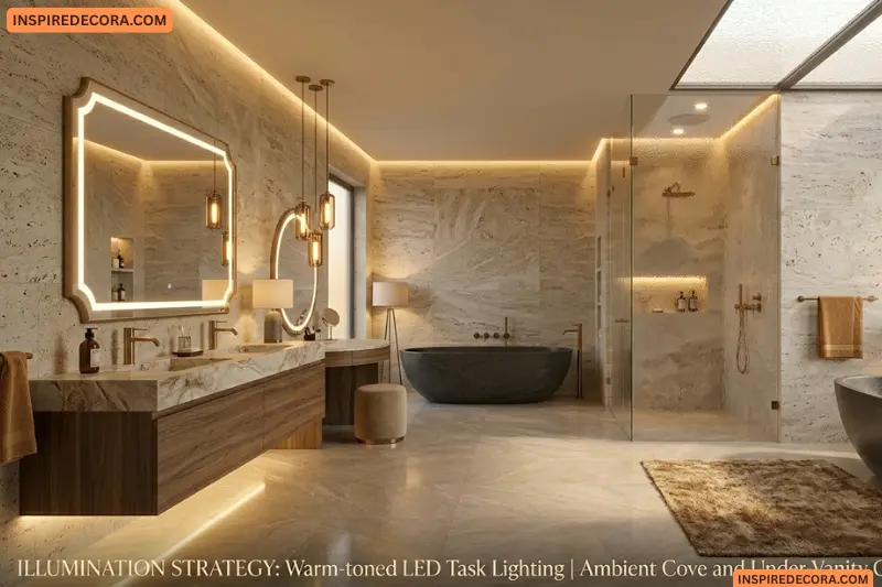lighting in modern bathrooms