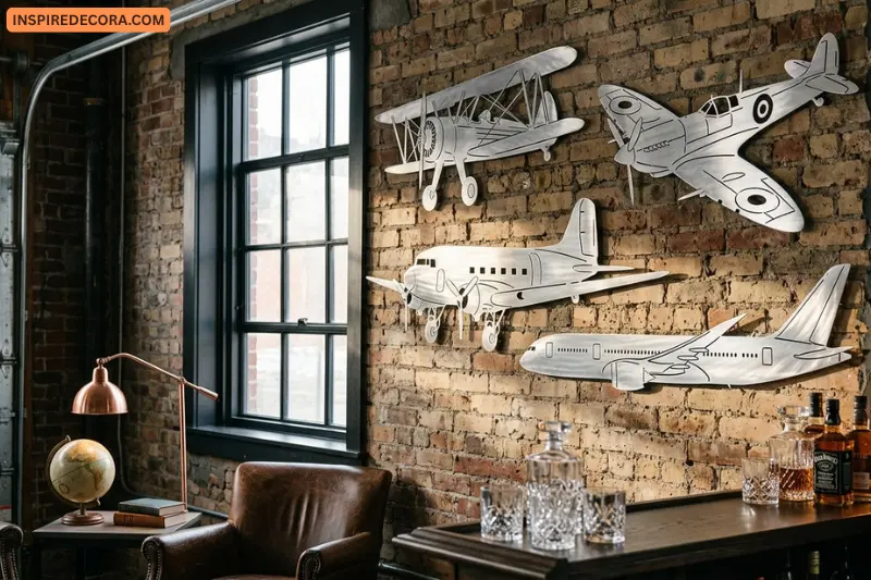 metal airplane wall art