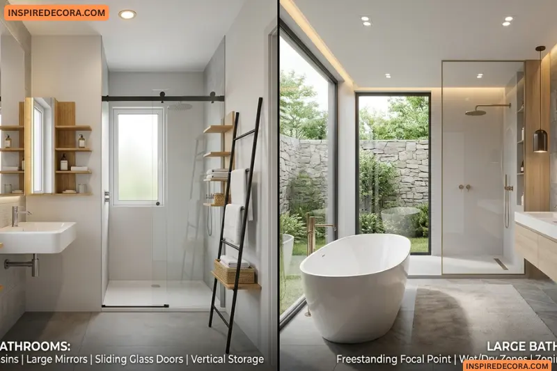 smart layout ideas for modern bathrooms