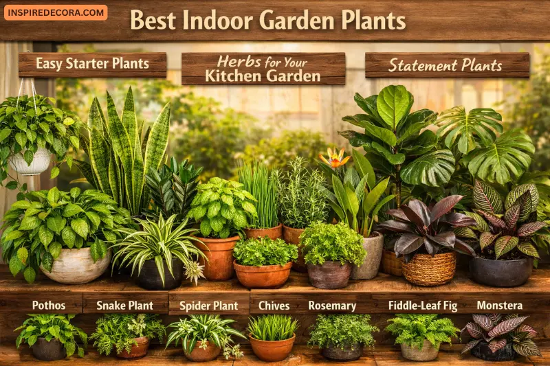 the best plants for your garden indoor
