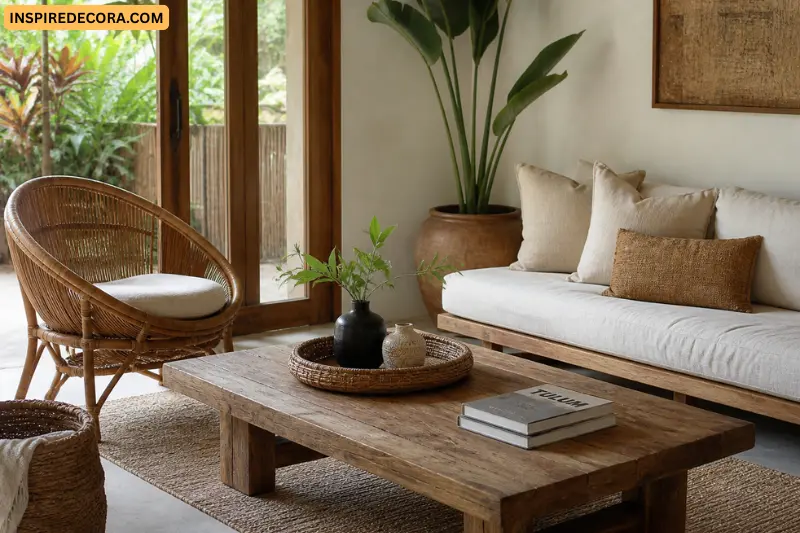 use natural materials for an authentic look