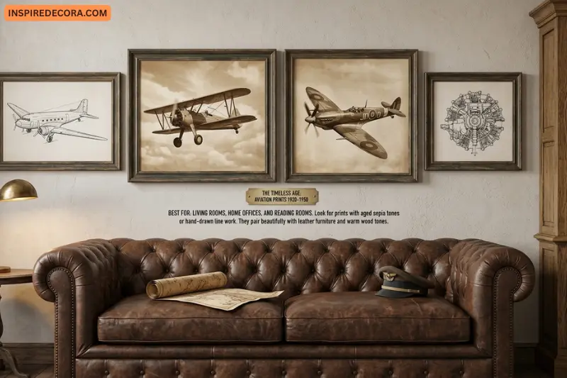 vintage aviation prints