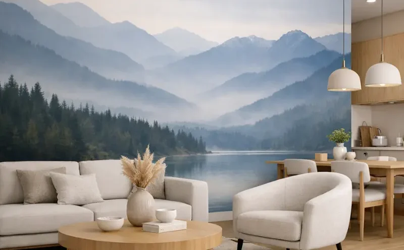 wallpaper murals as statement pieces