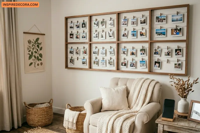 wooden photo display frame intermediate