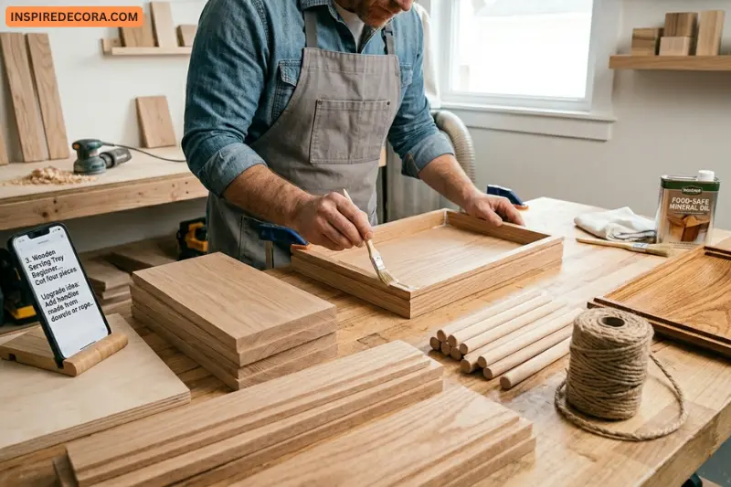 wooden serving tray beginner
