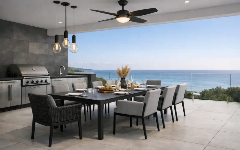 alfresco dining area