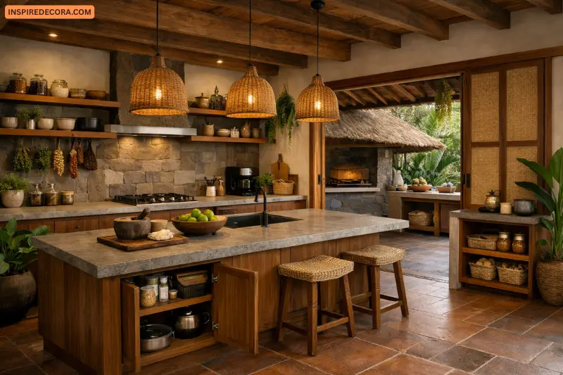 balinese and southeast asian kitchen design