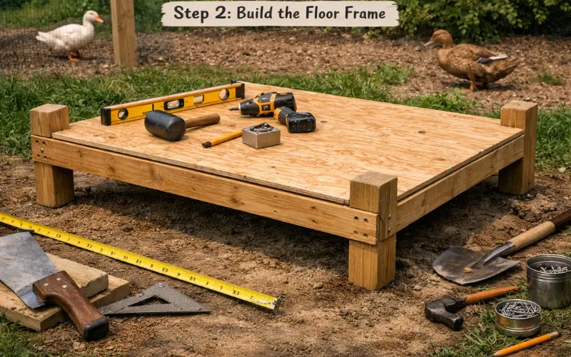 build the floor frame