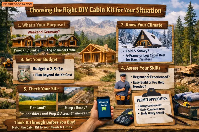 choose the right diy cabin kit for your situation