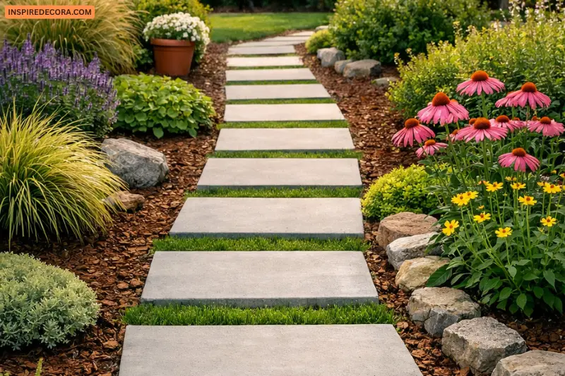 concrete paver walkway
