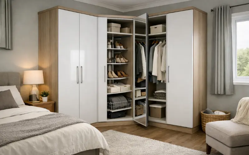 corner wardrobes
