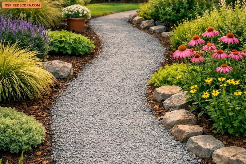 crushed stone path