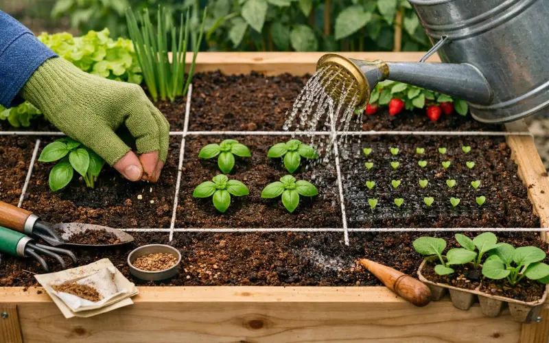 drop in seeds or seedlings