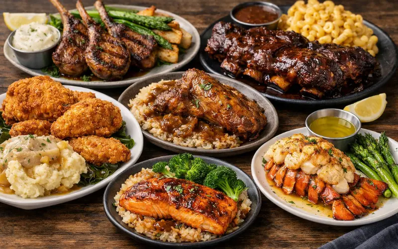 entrees at southern fire kitchen