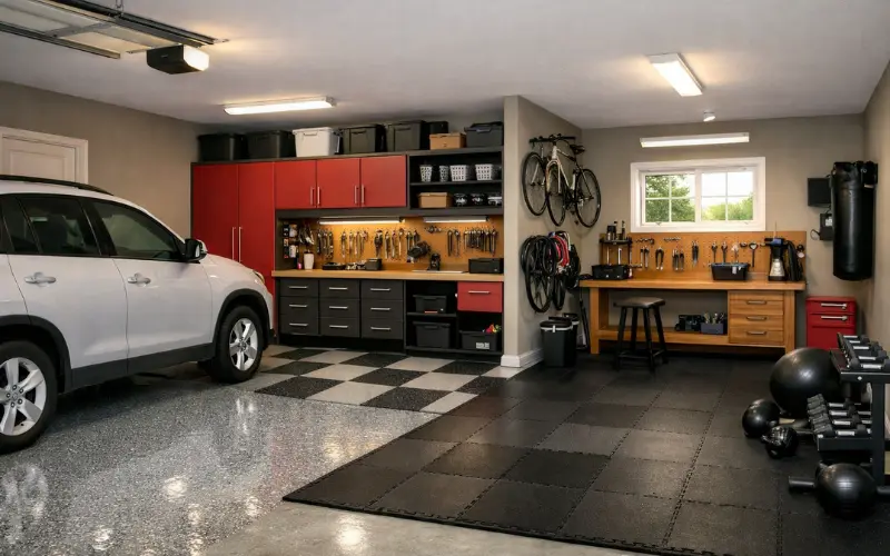 flooring the foundation of your garage design