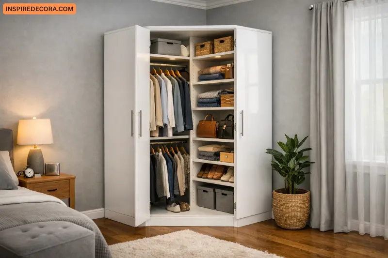 freestanding corner wardrobes