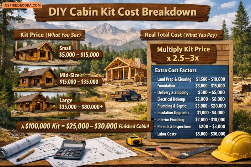 how much do diy cabin kits actually cost