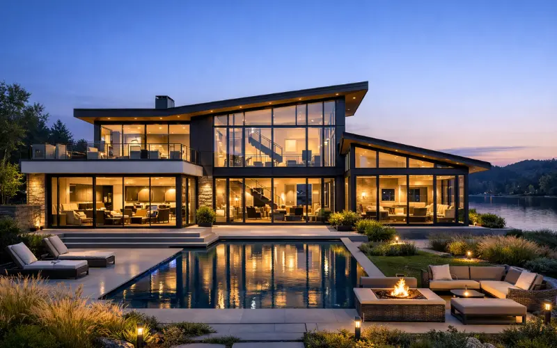 large windows and glazing