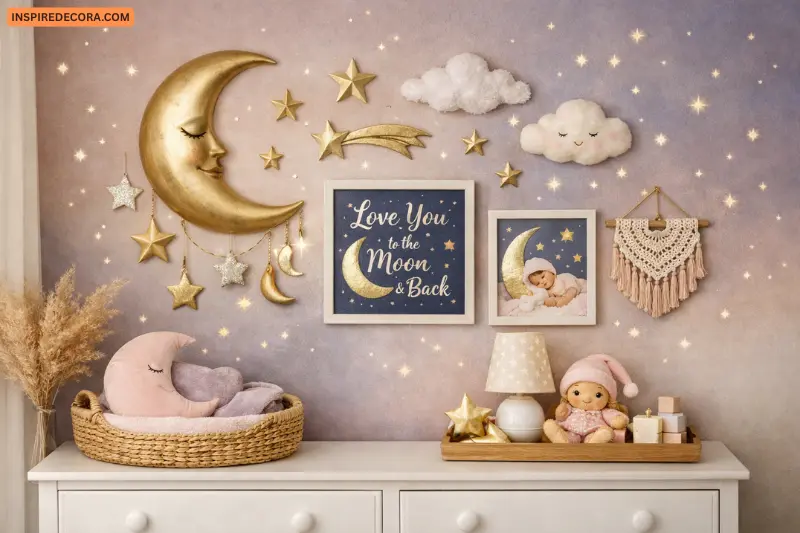 moon and stars wall art