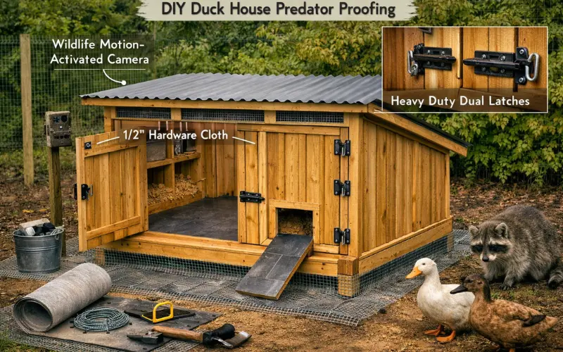 predator-proof your duck house