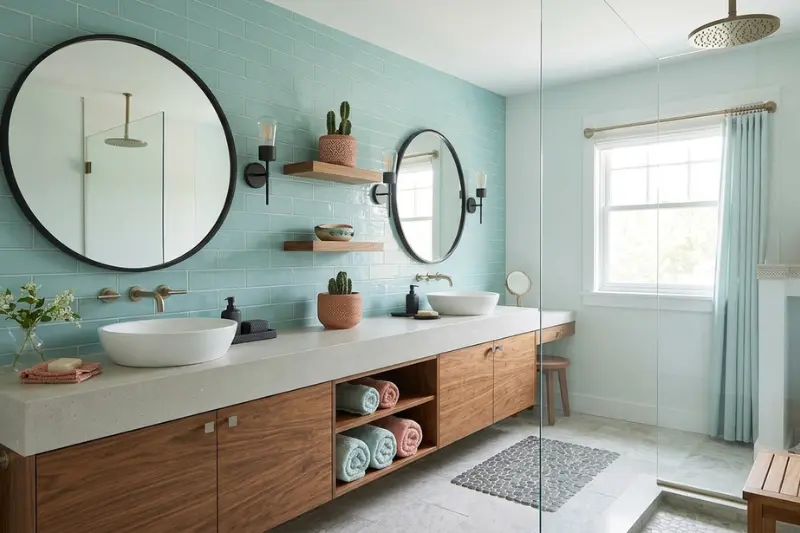 small aqua bathroom ideas