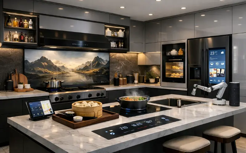 smart tech chinese kitchen