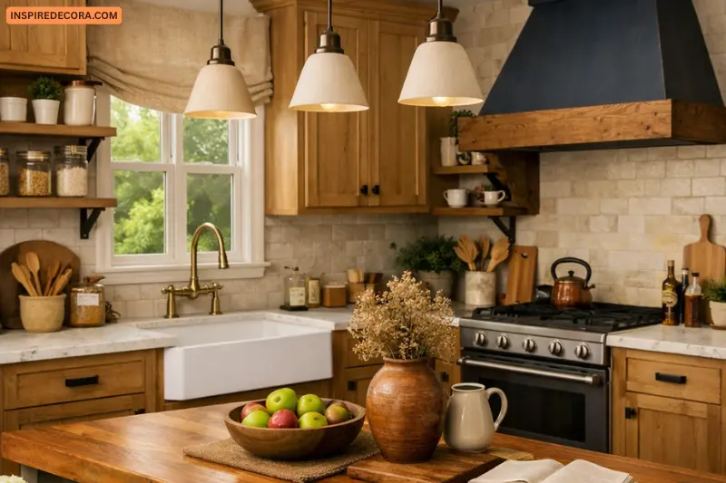 stone or butcher block countertops