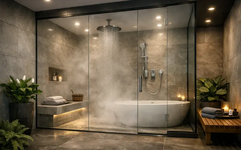 the steam room upgrade