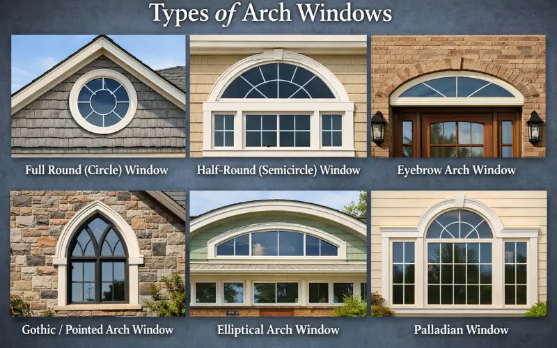 types of arch windows