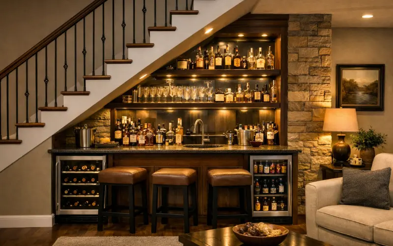 under-stair bar