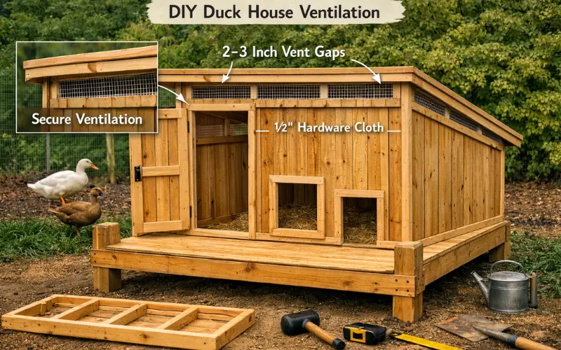 ventilate your duck house properly
