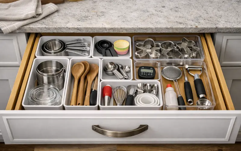 baking and measuring tools drawer