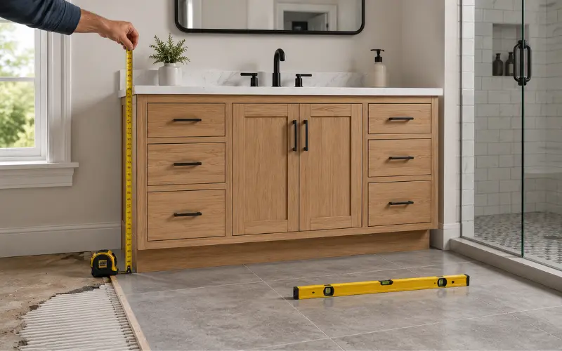 bathroom vanity height from floor