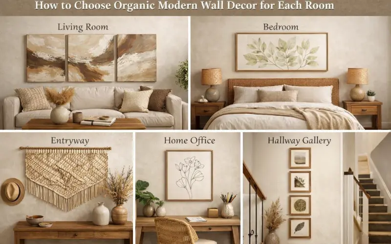 choose organic modern wall decor